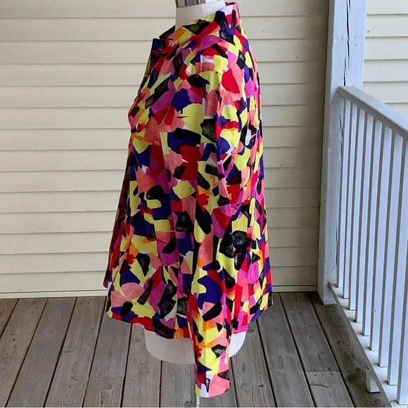 Drapers & Damons “Jelly Bean Jean Jacket” NWOT Size Large Colorful Art to wear - Picture 4 of 9